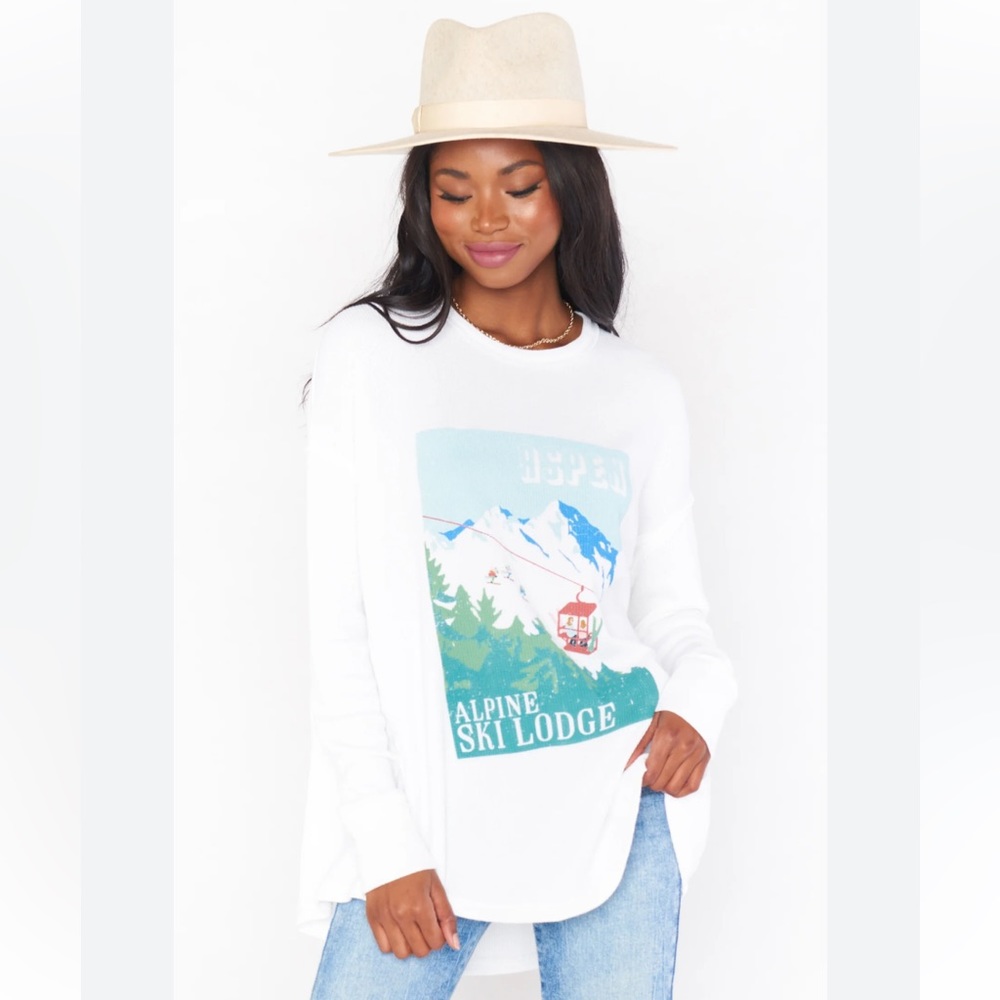 Show Me Your MuMu Bosco Aspen Postcard Ski Top N193